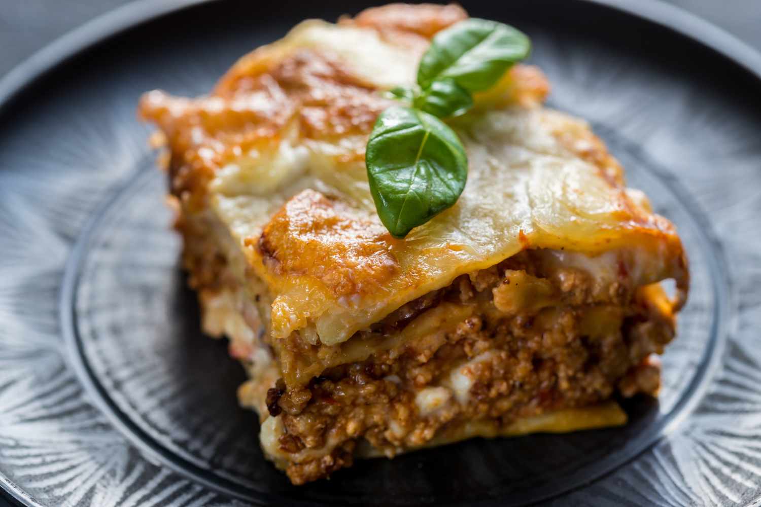 Bolognese green lasagna