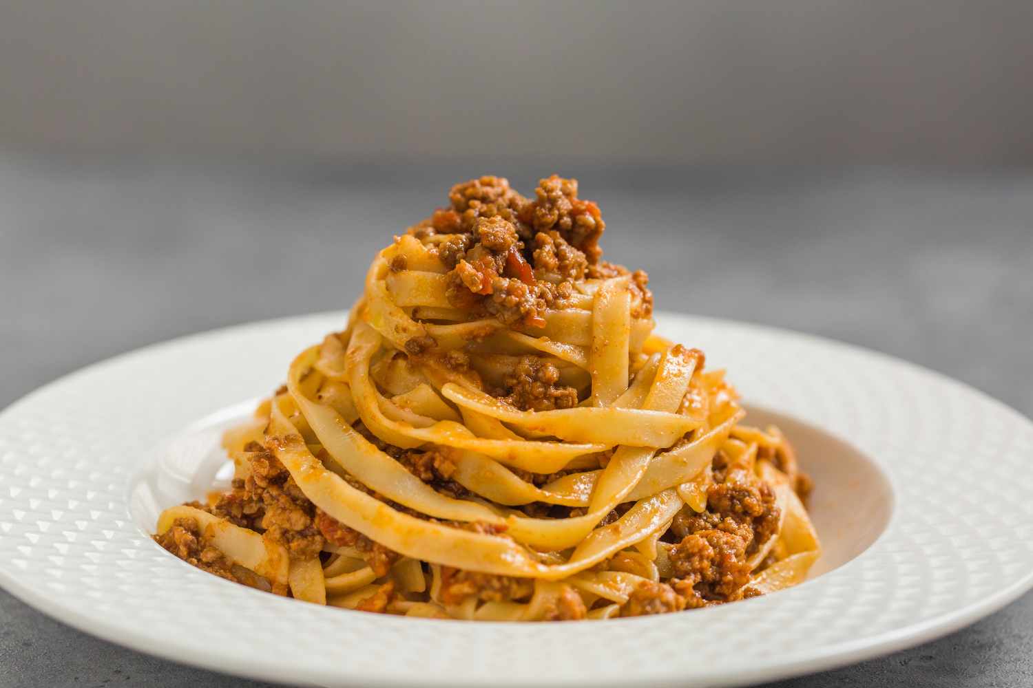 Tagliatelle with the ragu