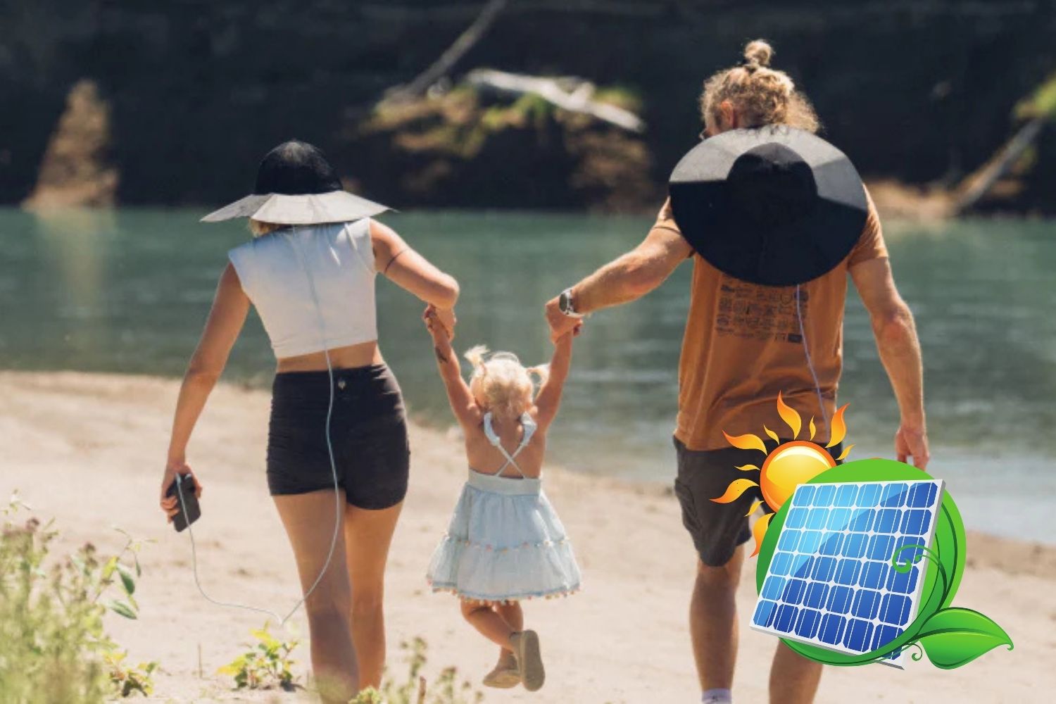 The photovoltaic hat to recharge your smartphone for free with solar energy during your excursions