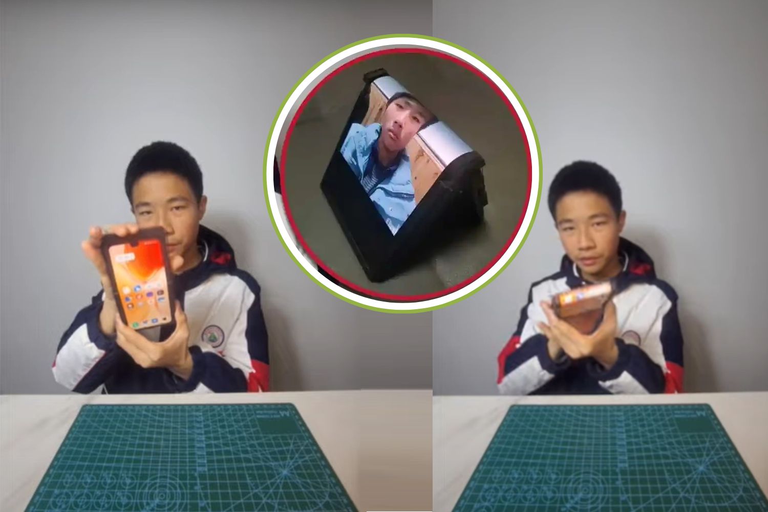 17 -year -old student creates a folding smartphone with a 3D printer and old components