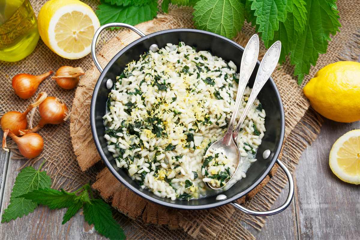 risotto with nettles