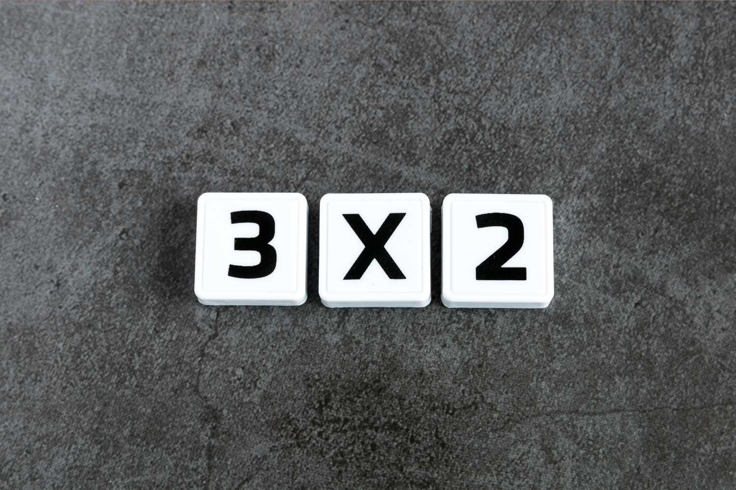 3 x 2