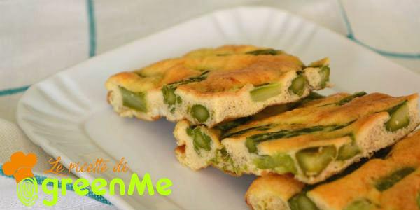 Baked asparagus omelette