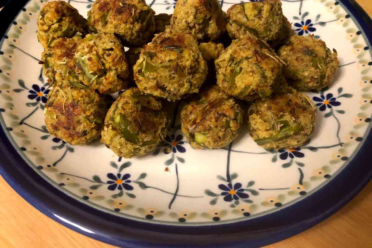 Asparagus meatballs