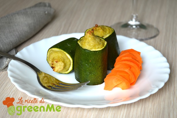 stuffed zucchini with asparagus