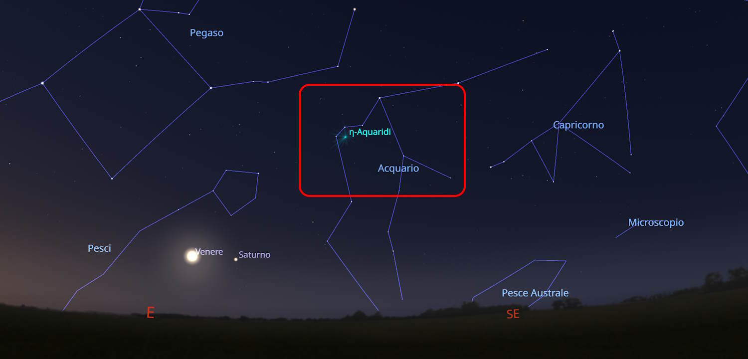 Eta Aquaridi Sall Stars May 2025