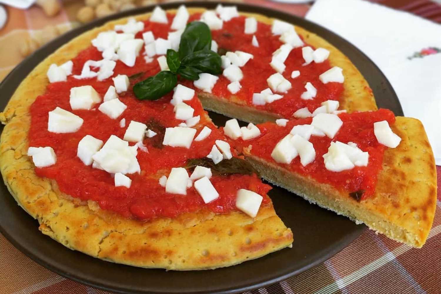 pizza di farina di ceci