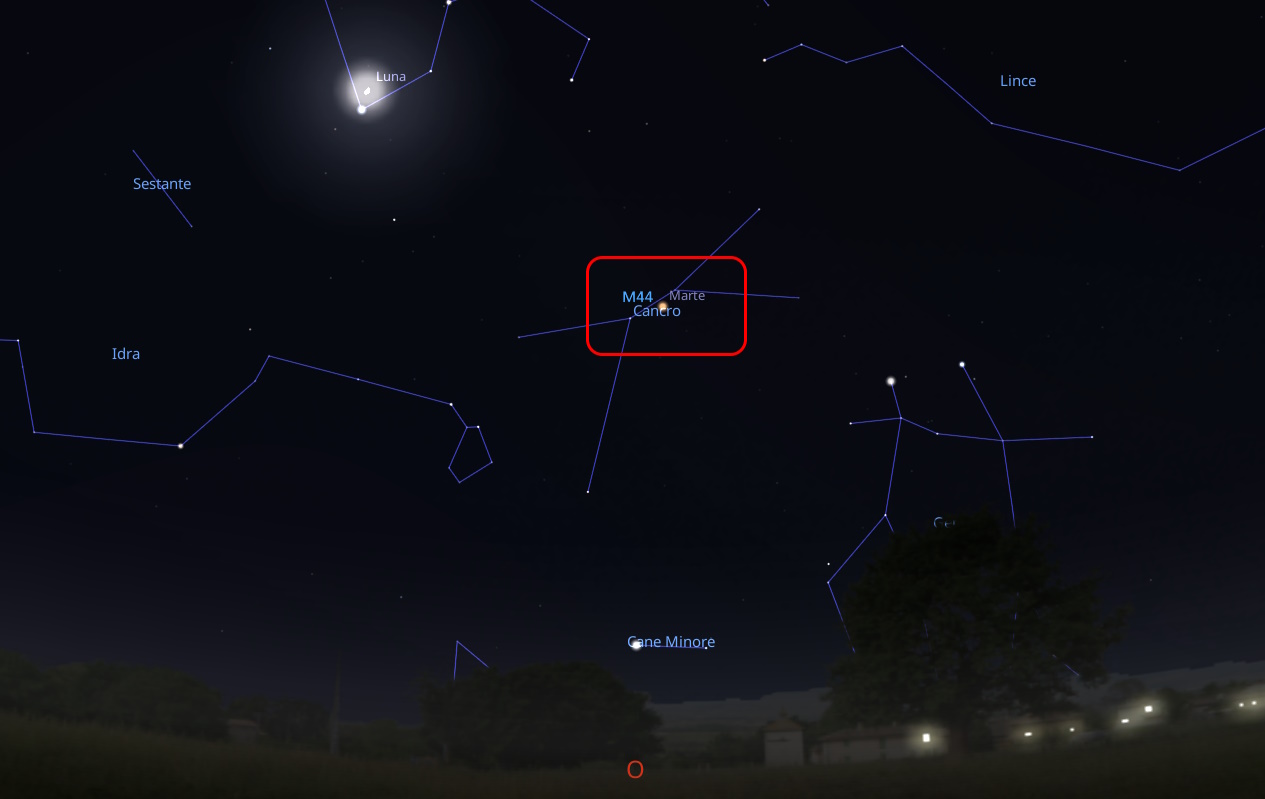 Mars immersed M44 May 5, 2025