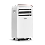 Compee '9000 BTU/h portable air conditioner, Ambra 10c, 2.6kw, 25㎡/68m³, 3-in-1 portable air conditioning, fan, cooling, dehumidification, 24h timer, sleep mode, follow-me function
