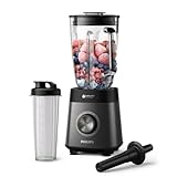 Philips blender 5000 series - 1200 W. Problend Plus technology. Dishwasher washable parts. Automatic cleaning. 2l capacity. Black (HR3041/00)