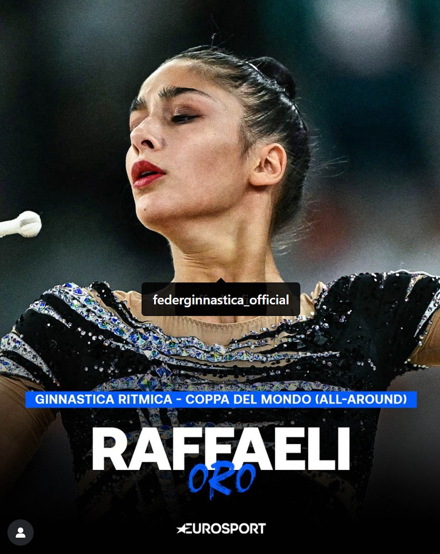 Immense Sofia Raffaelli! Gold for her in the individual ALTOUND in the World Cup in Milan
