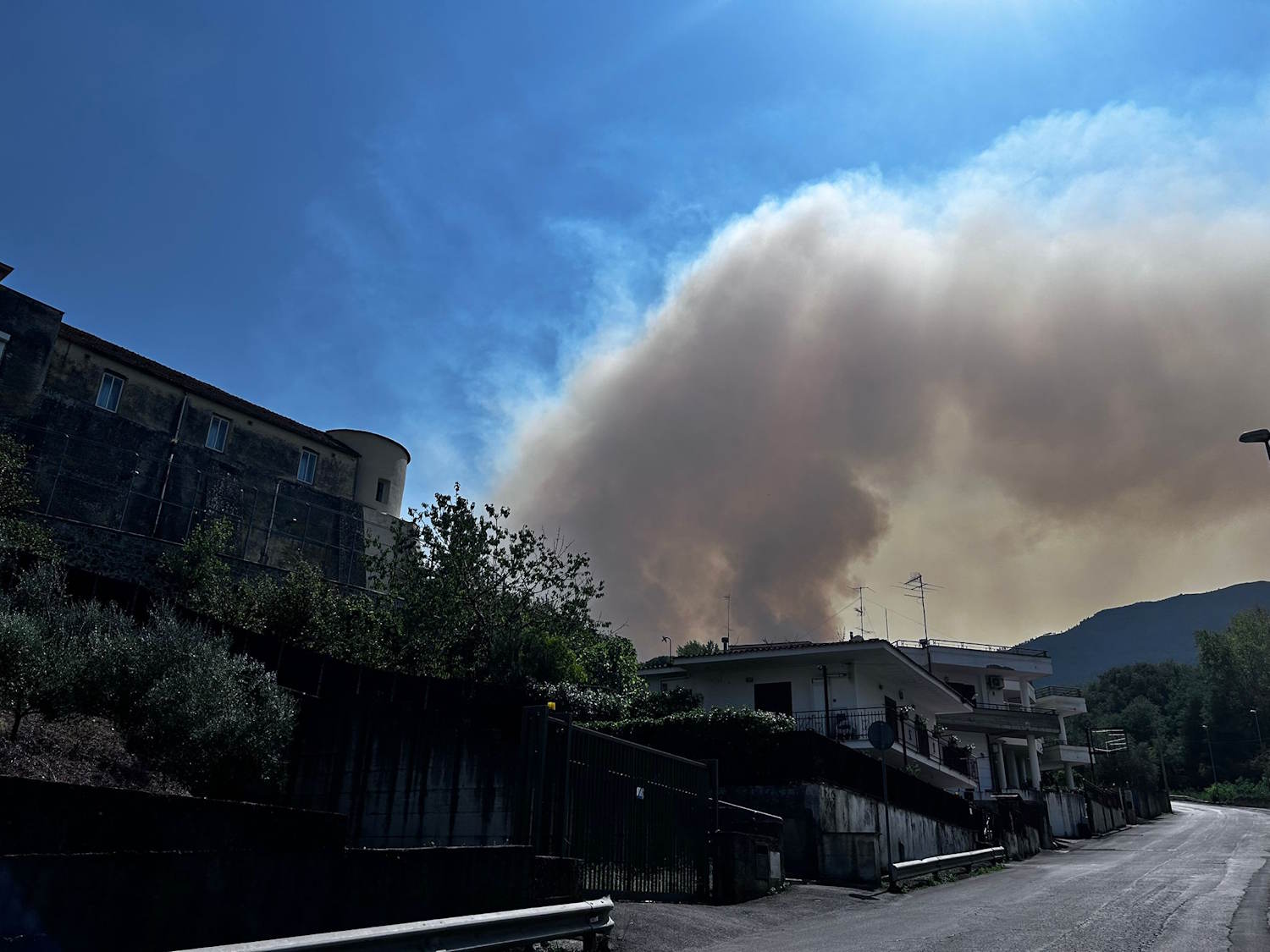 Fire of Vesuvius National Park August 2025