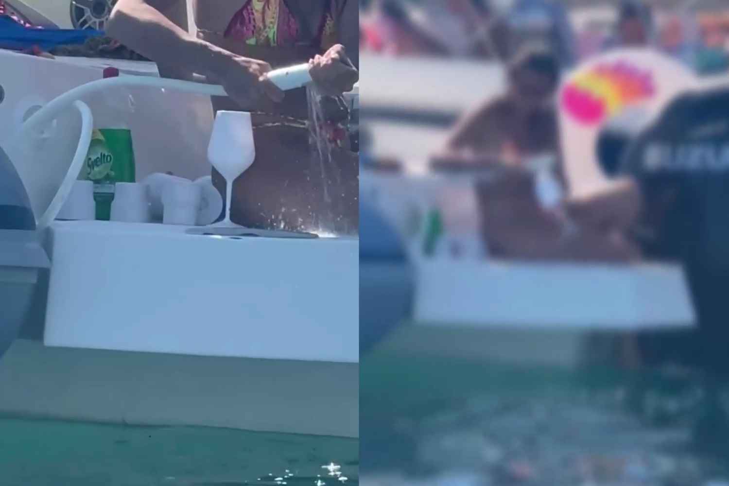 lava bicchieri in mare