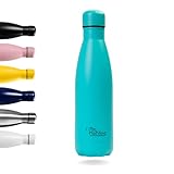 Thermal water bottle in stainless steel Koning. It keeps cold drinks for 24 hours and hot for 12 hours. Thermos bottle -proof of losses, without BPA (500ml, green)