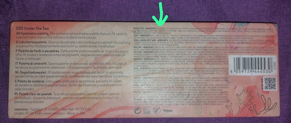 Revolution eyeshadow palette