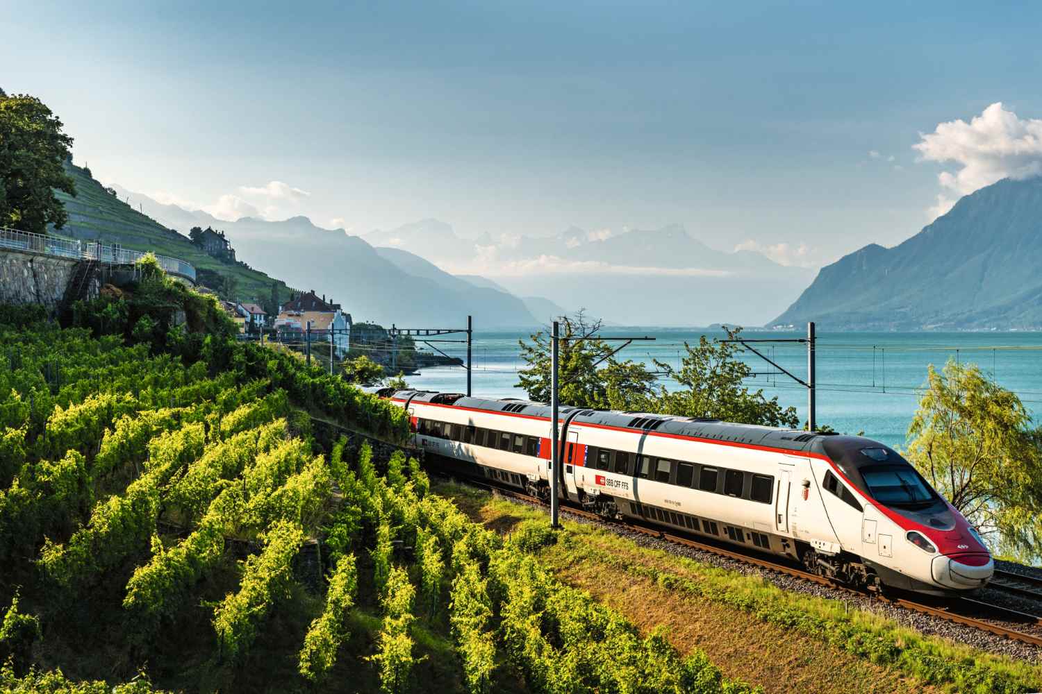 Swiss train Montreux