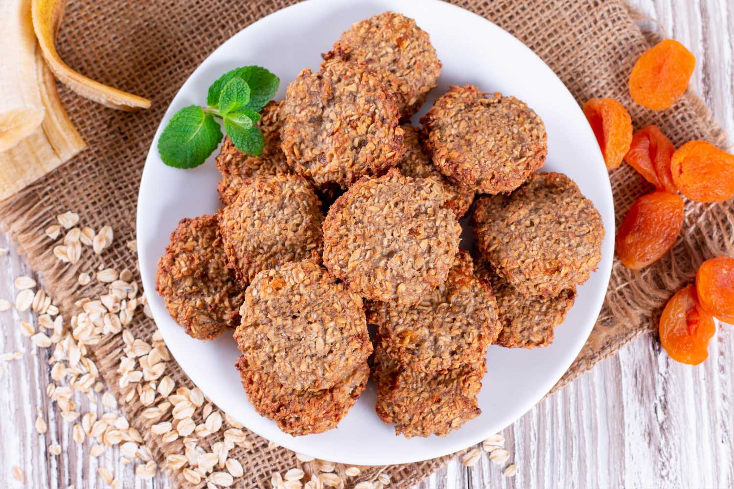 Oatmeal banana pumpkin biscuits