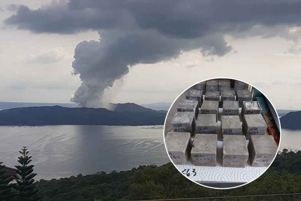 Filipino researchers create bricks made from volcanic ash that protect ...