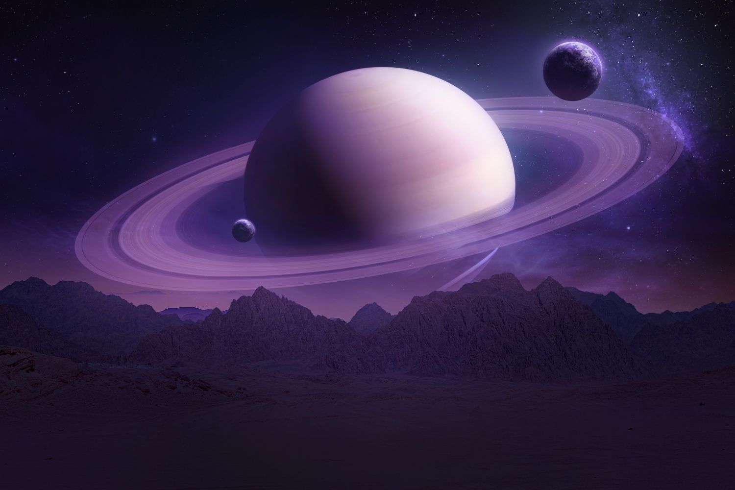 bacio luna saturno