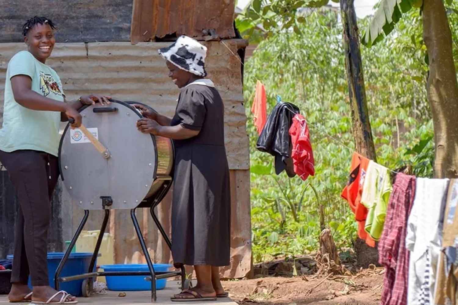 lavatrice senza elettricità