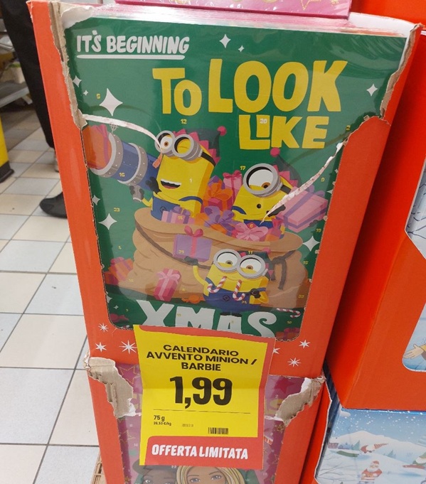 minions advent calendar