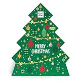 RITTER SPORT Advent Calendar, Christmas Gift with Assorted Chocolates, 26 Mixed Chocolates, Milk and Dark Chocolate, Chocolates with Assorted Fillings, 208 g