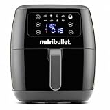 nutribullet XXL Digital air fryer, Oil-free fryer, hot air fryer, touchscreen, 1800W power, 7l capacity and 8 cooking modes, Black, NBA071B
