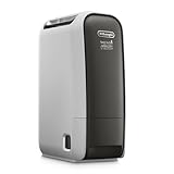 De'Longhi Tasciugo AriaDry Light - Portable Home Dehumidifier, Zeolite and Ionizer Technology, 6L/Day, Tumble Dryer, Anti-mold, Silent, Swing Function, Timer, Gray (DNS65)