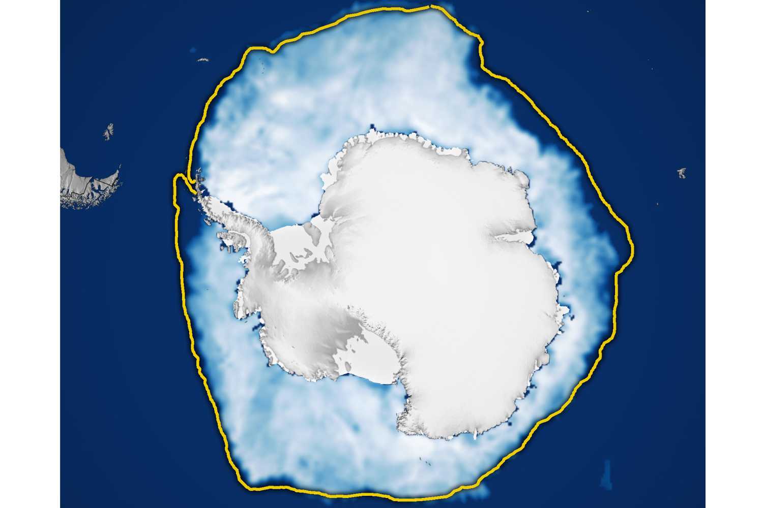 In Antarctica, sea ice reaches the third lowest winter peak ever: the bleak satellite images