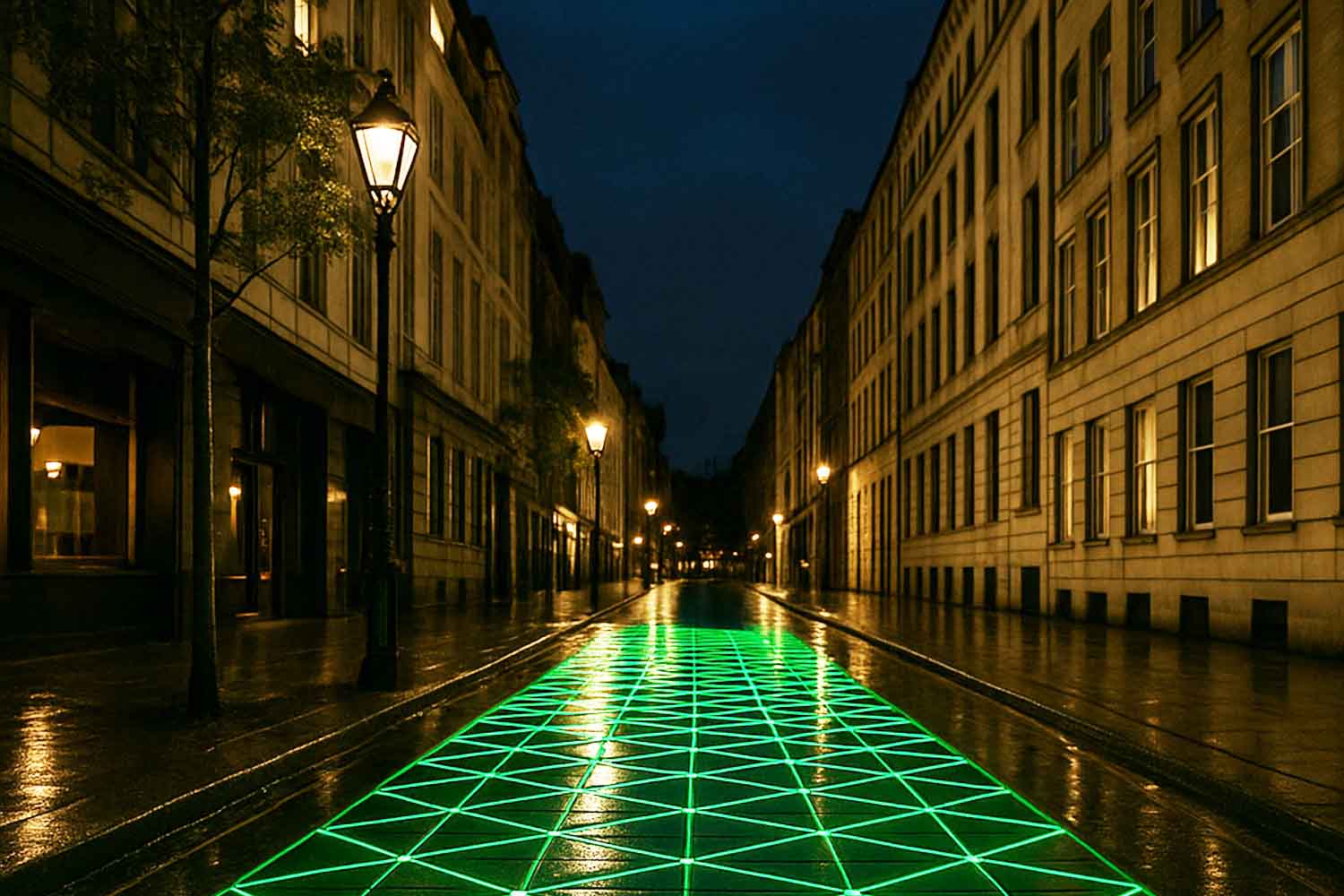 marciapiede che produce energia