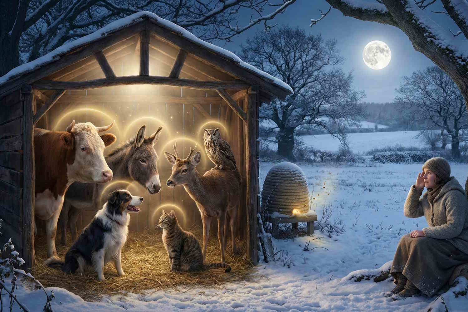 animali notte di natale
