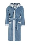 Revise RE-855 Men's bathrobe with bamboo fiber - sauna towel - swimming pool - Light blue - S