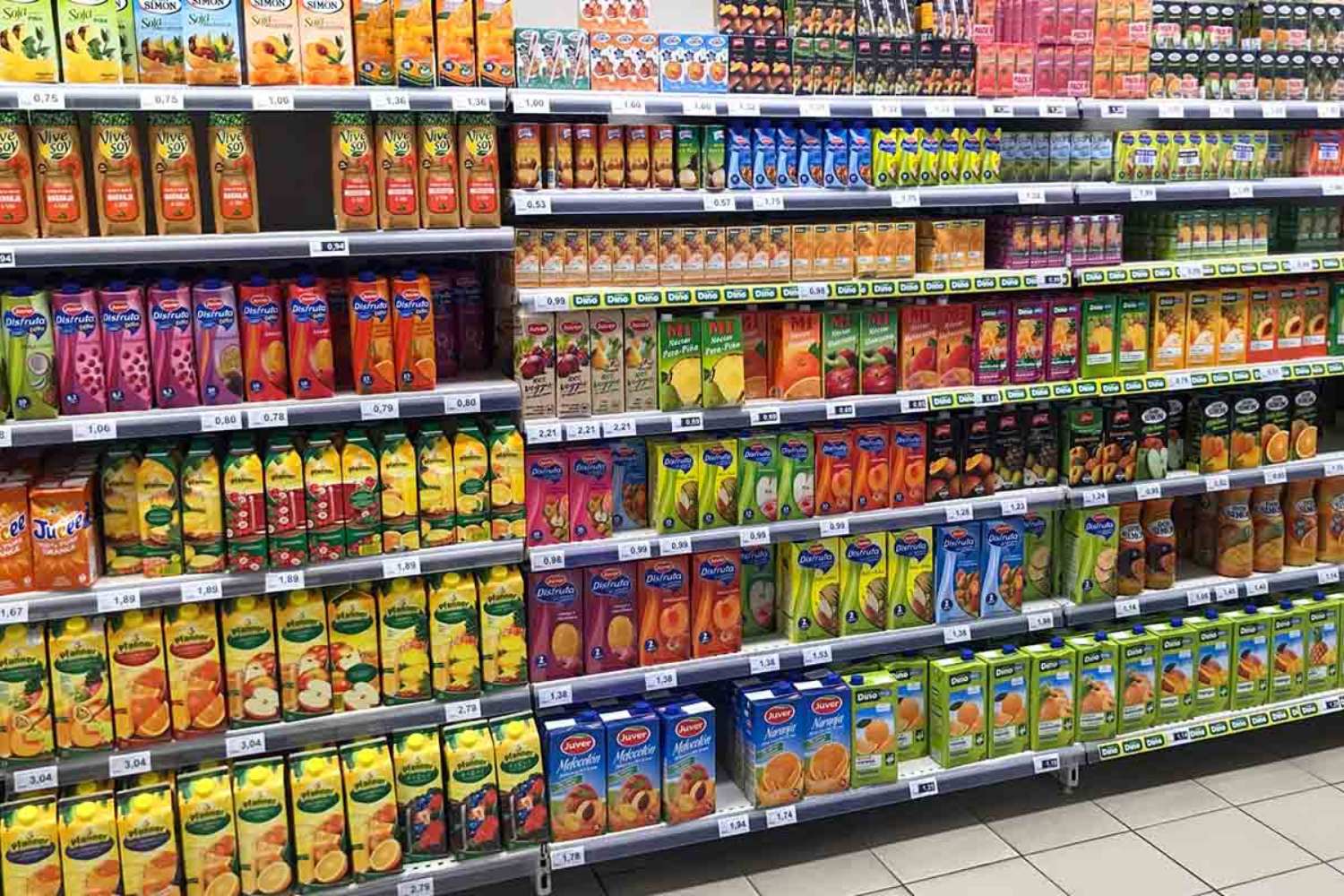 succhi di frutta supermercato