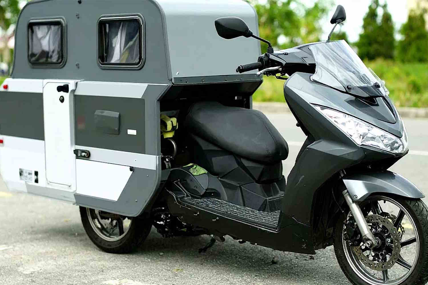 The smallest camper in the world? This startup transformed a Honda scooter into a small mobile home