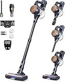 Proscenic P11 Lite Cordless Vacuum Cleaner, 40KPa/450W/40Mins Cordless Electric Broom with Anti-Tangle Brush, LED Display, Removable Battery for Floors/Carpets/Hair