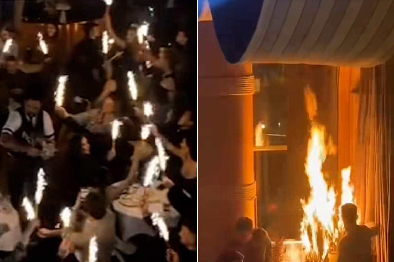 Glittering candle triggers a fire in a club in Madrid: near tragedy after the Crans-Montana inferno