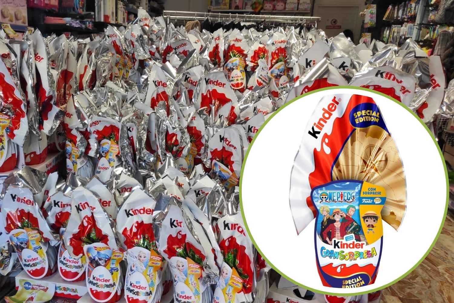 uovo di pasqua kinder one piece