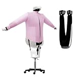 EOLO Irondryer SA05 SP INOX Ironer Dryer Shirts Blouses Trousers Easy Ironing Mannequin Vertical Iron Ironer Support 5 Wheels 2 Programs Made in Italy 5 Year Warranty Efficiency A++