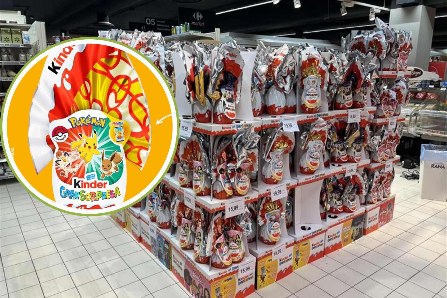 uova di pasqua kinder pokemon