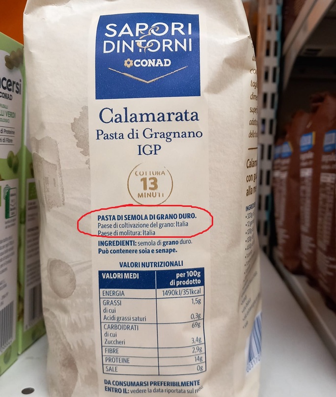 pasta gragnano conad