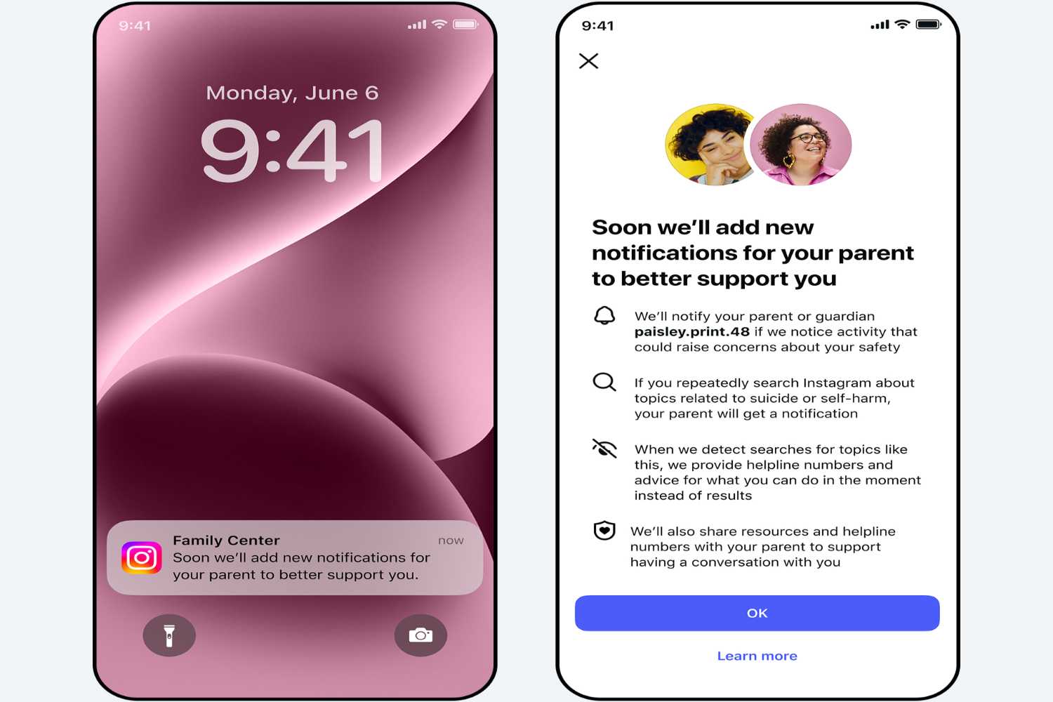 Instagram will alert parents if their teens repeatedly search for suicide or self-harm