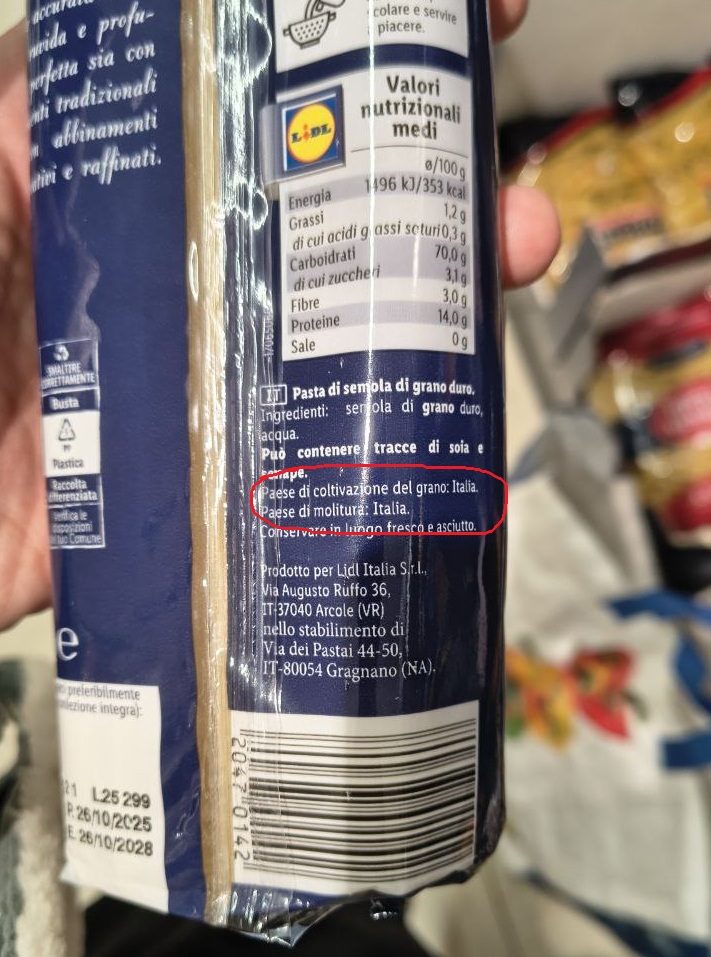 gragnano 2 lidl pasta