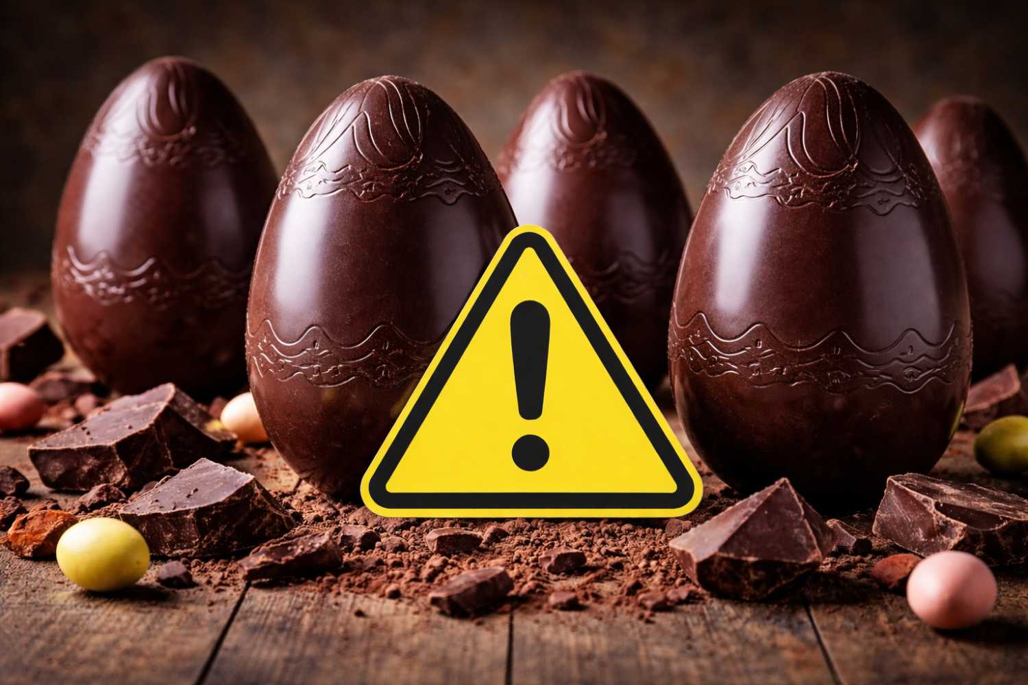 richiamo di pasqua uova fondente