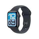 Apple Watch SE 3 GPS, 40 mm midnight aluminum case with midnight Sport Band - S/M