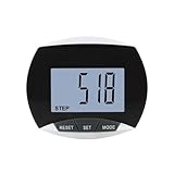 3D Digital Pedometer, Mini Portable Daily Monitoring Pedometer with CILP, Daily Target Monitor for Sports Fitness and Training, for Elderly Men and Women