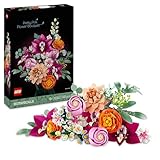 LEGO Botanicals Bouquet of Pink Flowers - Collectible Modeling Kit for Adults - Home Decorations with Artificial Fake Plants with Daisies, Cornflowers and Elderflowers - Gift for Women, Men, Her or Him - 10342
