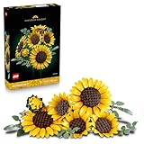 LEGO Botanicals Sunflower Bouquet - Artificial Flower Set for Adults - Fake Sunflowers and Eucalyptus Stems to Decorate the Living Room or Bedroom - DIY Gift Idea for Women - 11502