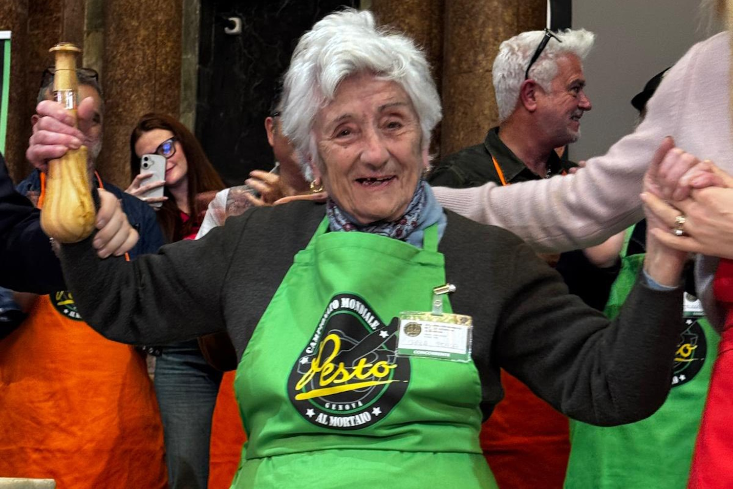 campionato mondiale pesto al mortaio vincitrice 85 anni