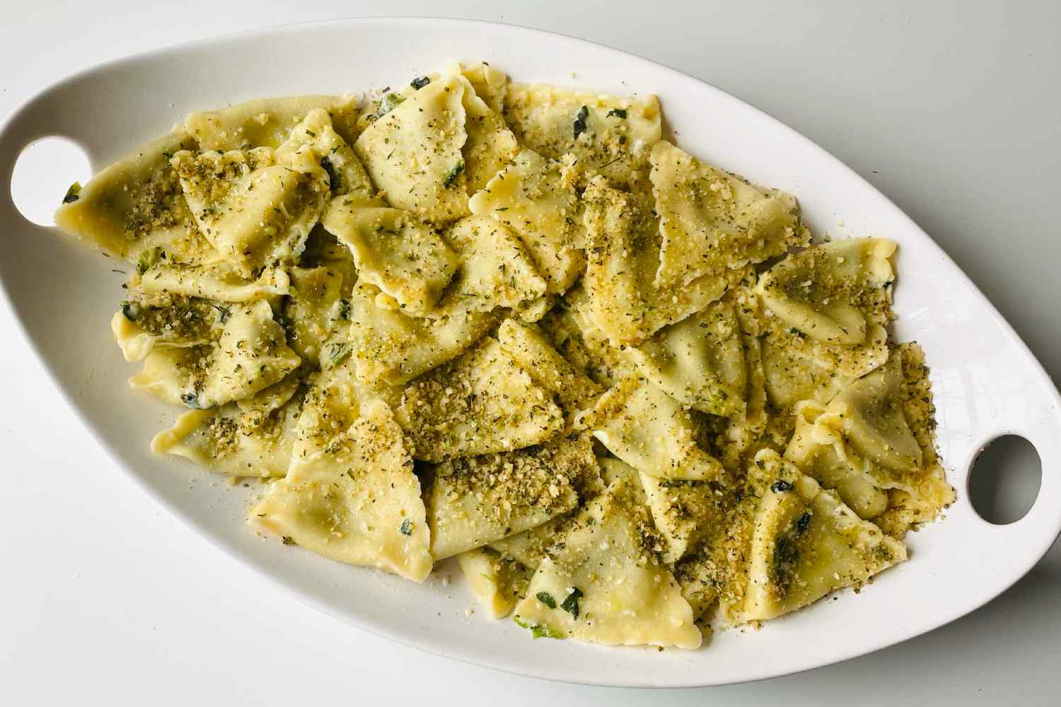 herb ravioli