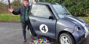 This YouTuber engineer powered an electric car with 500 disposable e-cigarette batteries
